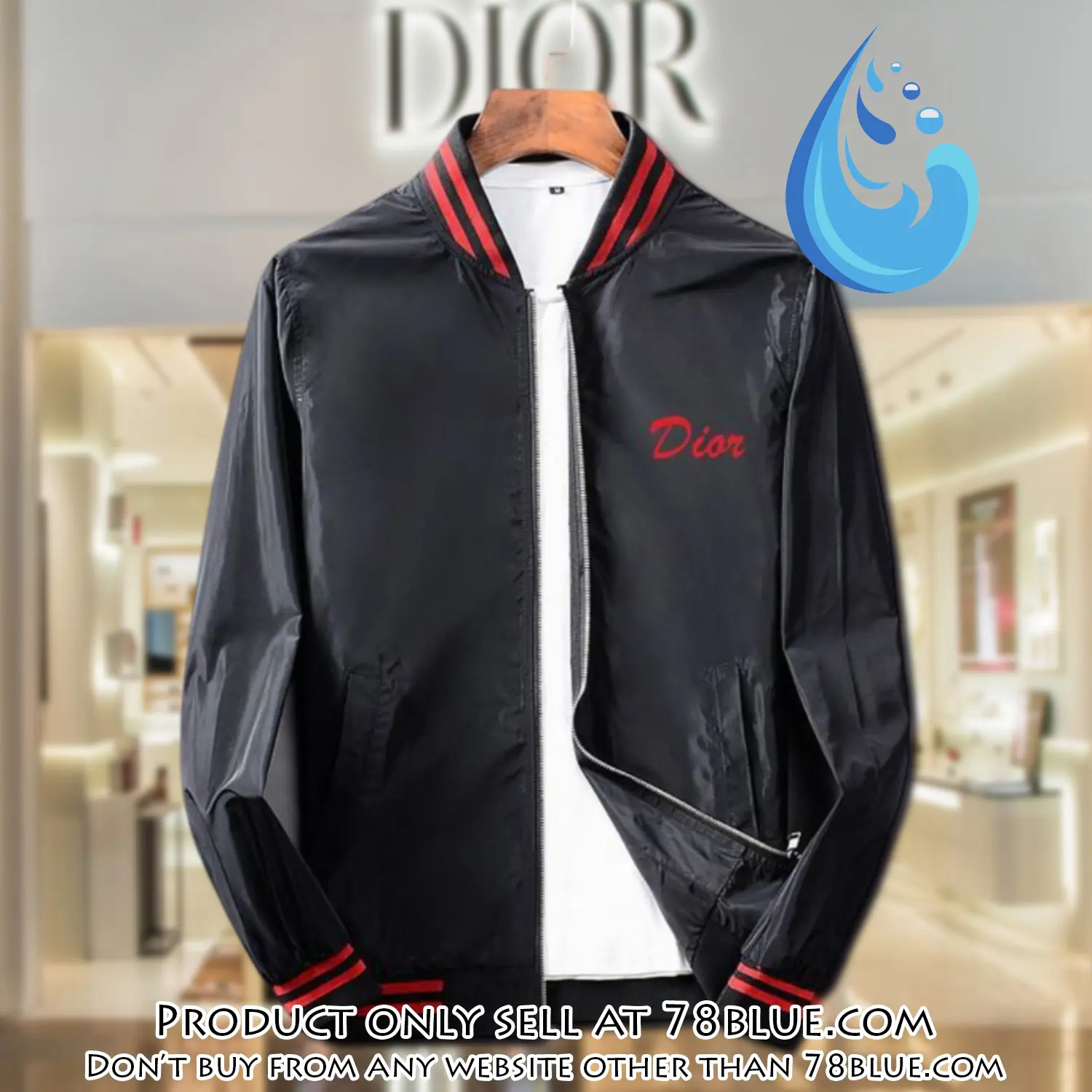 Dior luxury brand varsity zipper jacket vst1065 78b1947254
